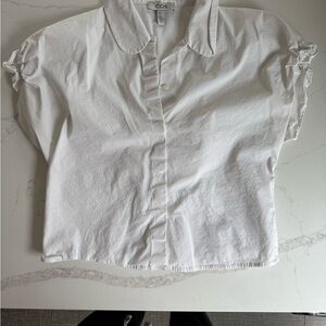 COS Women's White Button-Up Top